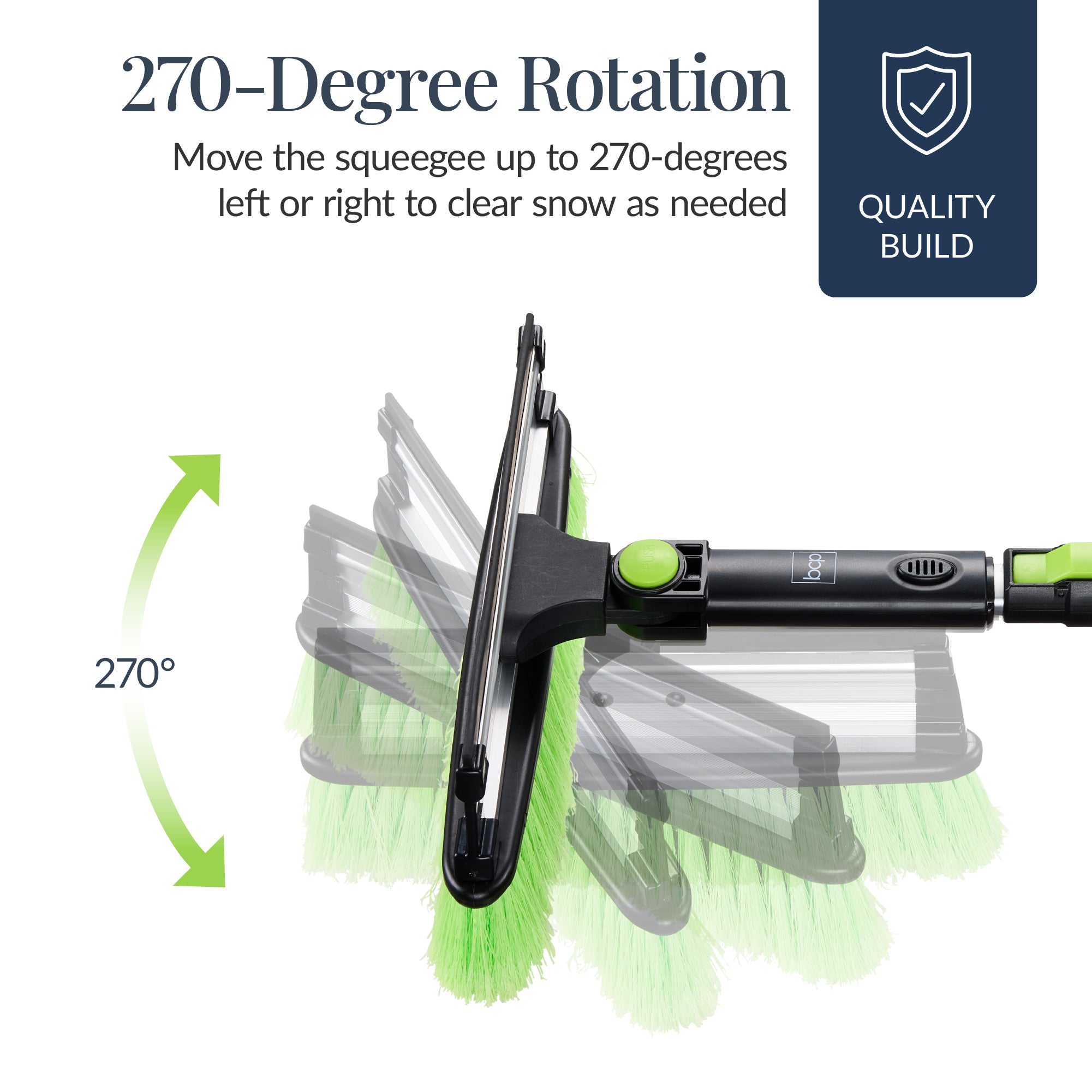 4 in 1 Snow Brush with Shovel, Ice Scraper & Squeegee w/Storage Bag