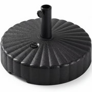 Plastic Patio Umbrella Base Pole Holder Accessory w/ 2 Adjustable Knobs
