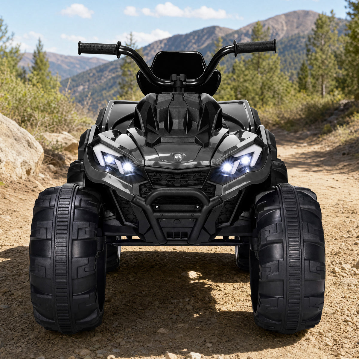 24V Ride-On Toy Kids Electric ATV with Dual Motors, Suspension, 4.5 MPH Max