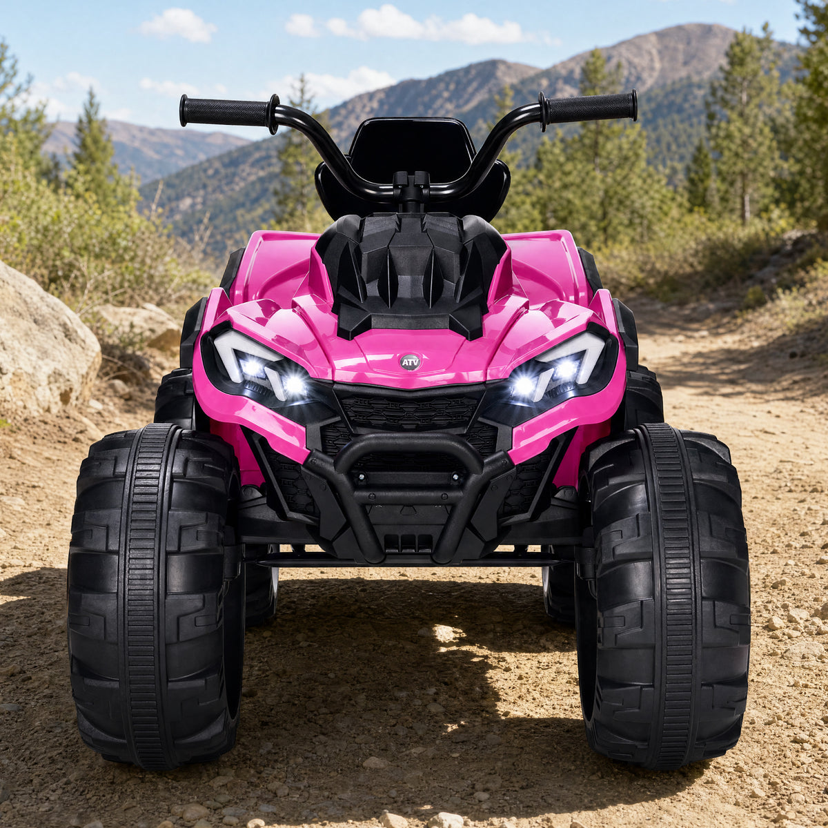 24V Ride-On Toy Kids Electric ATV with Dual Motors, Suspension, 4.5 MPH Max