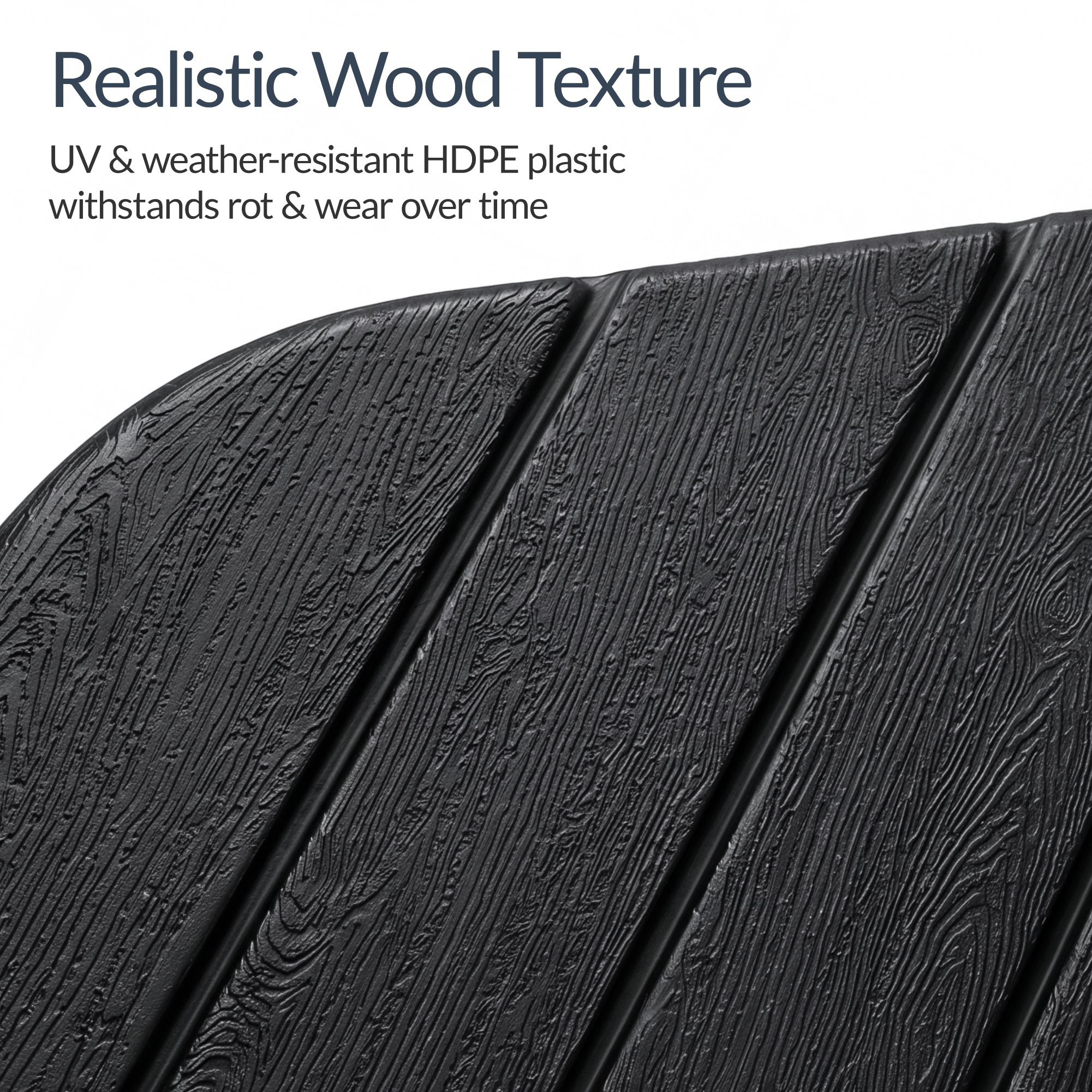 4-Piece Cantilever Umbrella Base Weight Set, Wood Grain Finish