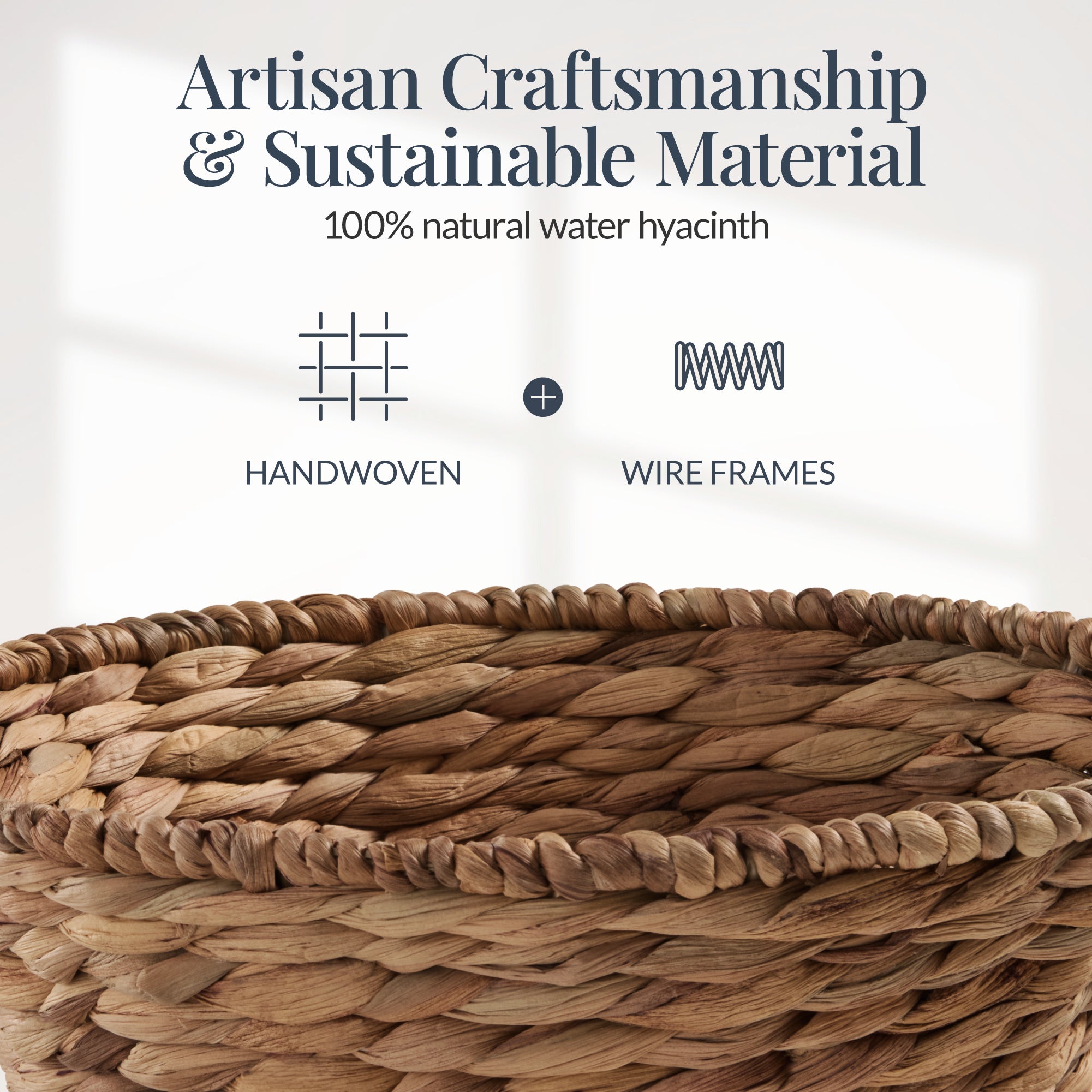 Easter Basket, Small Woven Easter Basket for Kids w/ Collapsible Handle