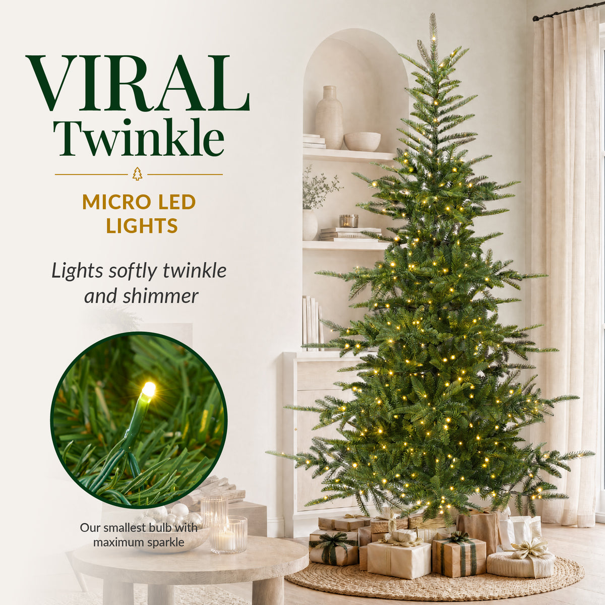 Pre-Lit Artificial Noblecrest Fir Christmas Tree Holiday Decor