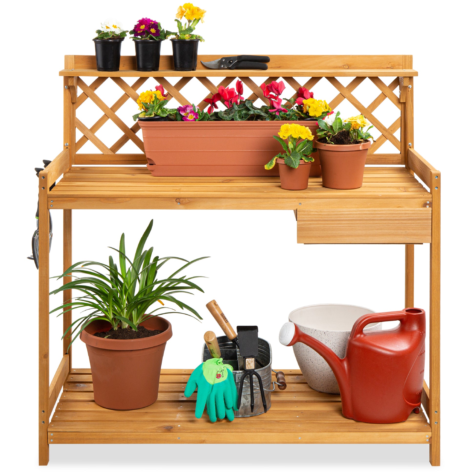 bench for indoor plants Wooden Potting Bench
