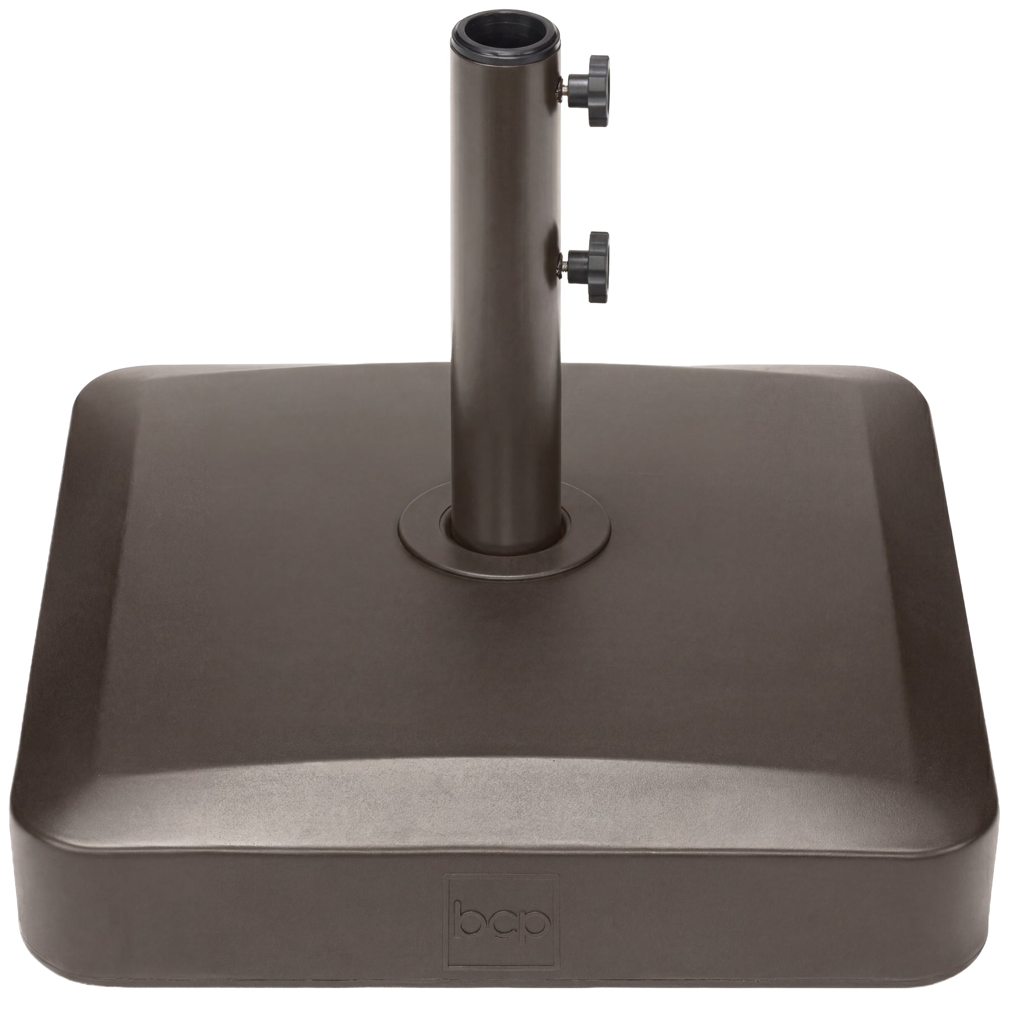 Plastic Patio Umbrella Base Pole Holder Accessory w/ Adjustable Knob – Best Choice Products