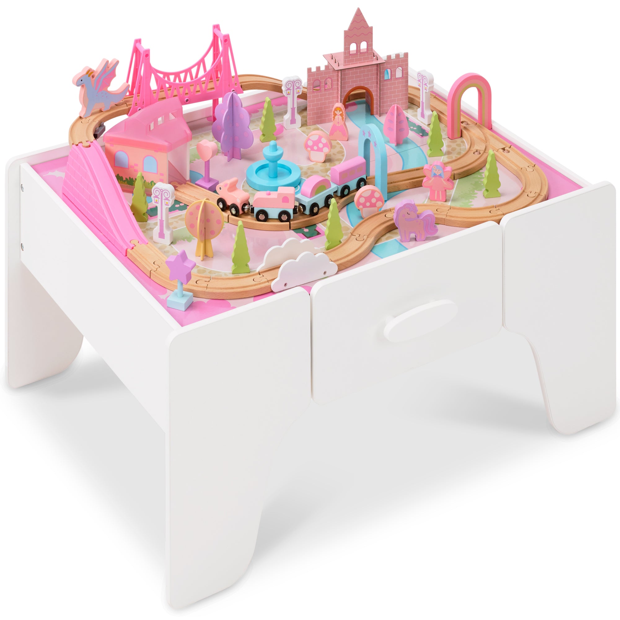 Princess Train Table for Toddlers, Train Set with Storage – Best Choice ...