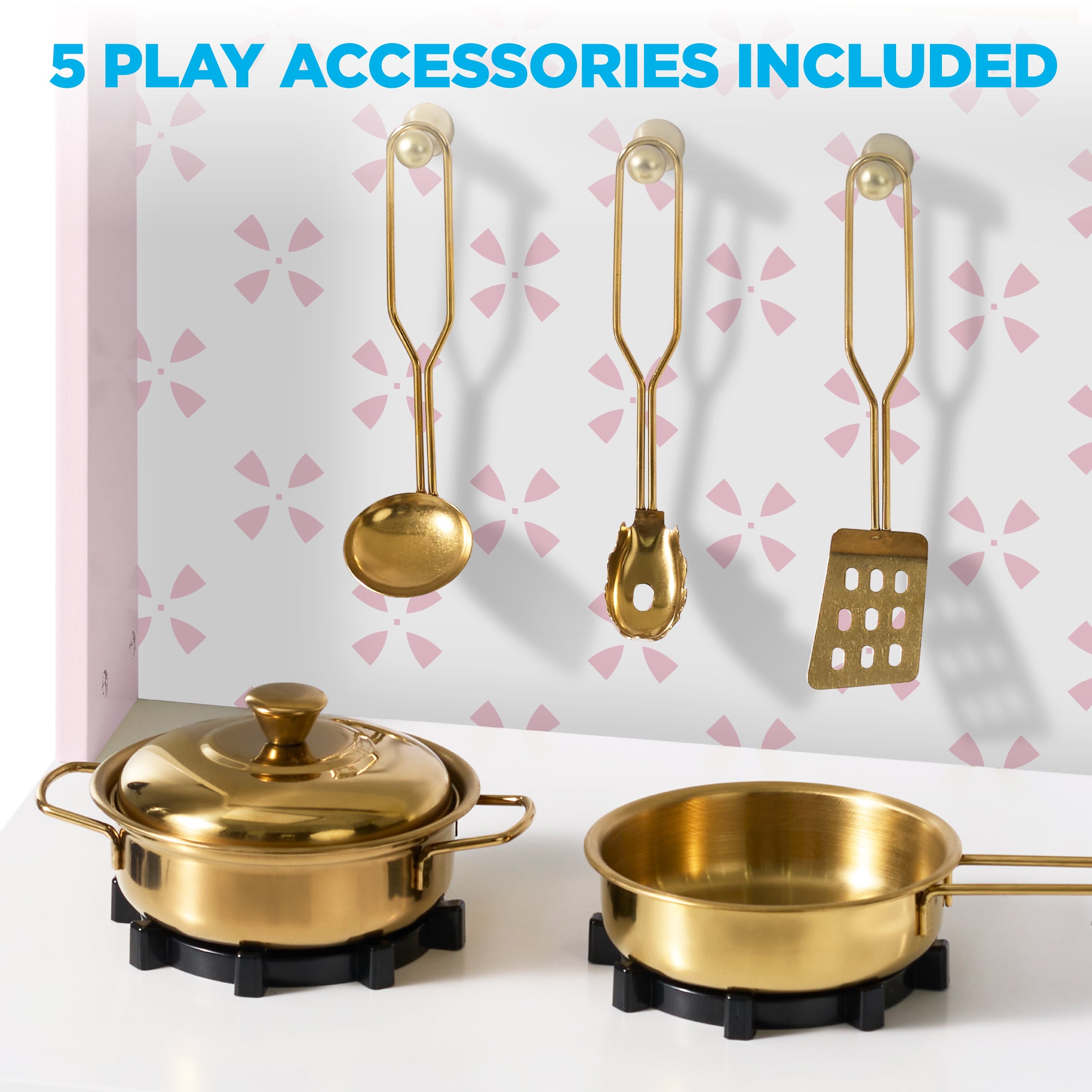 Toddler Kitchen Playset - Pretend Cooking Set