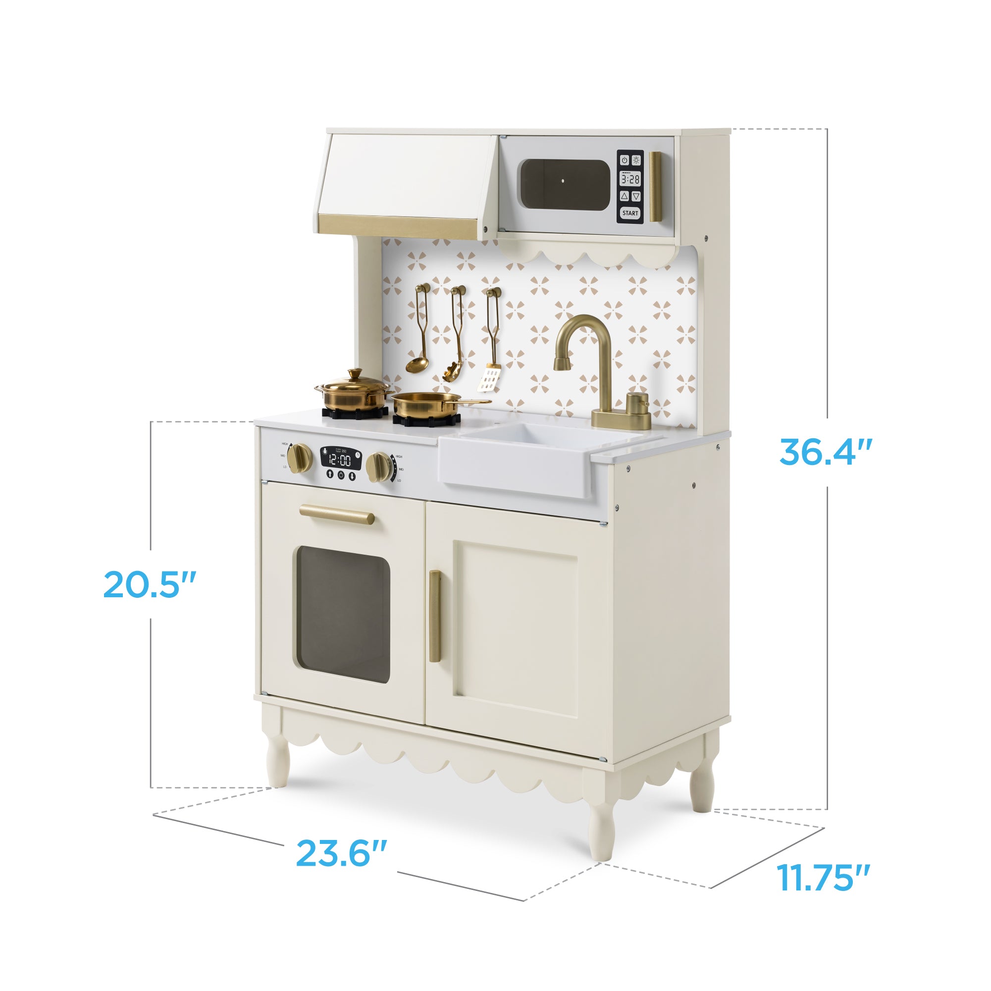 Toddler Kitchen Playset - Pretend Cooking Set