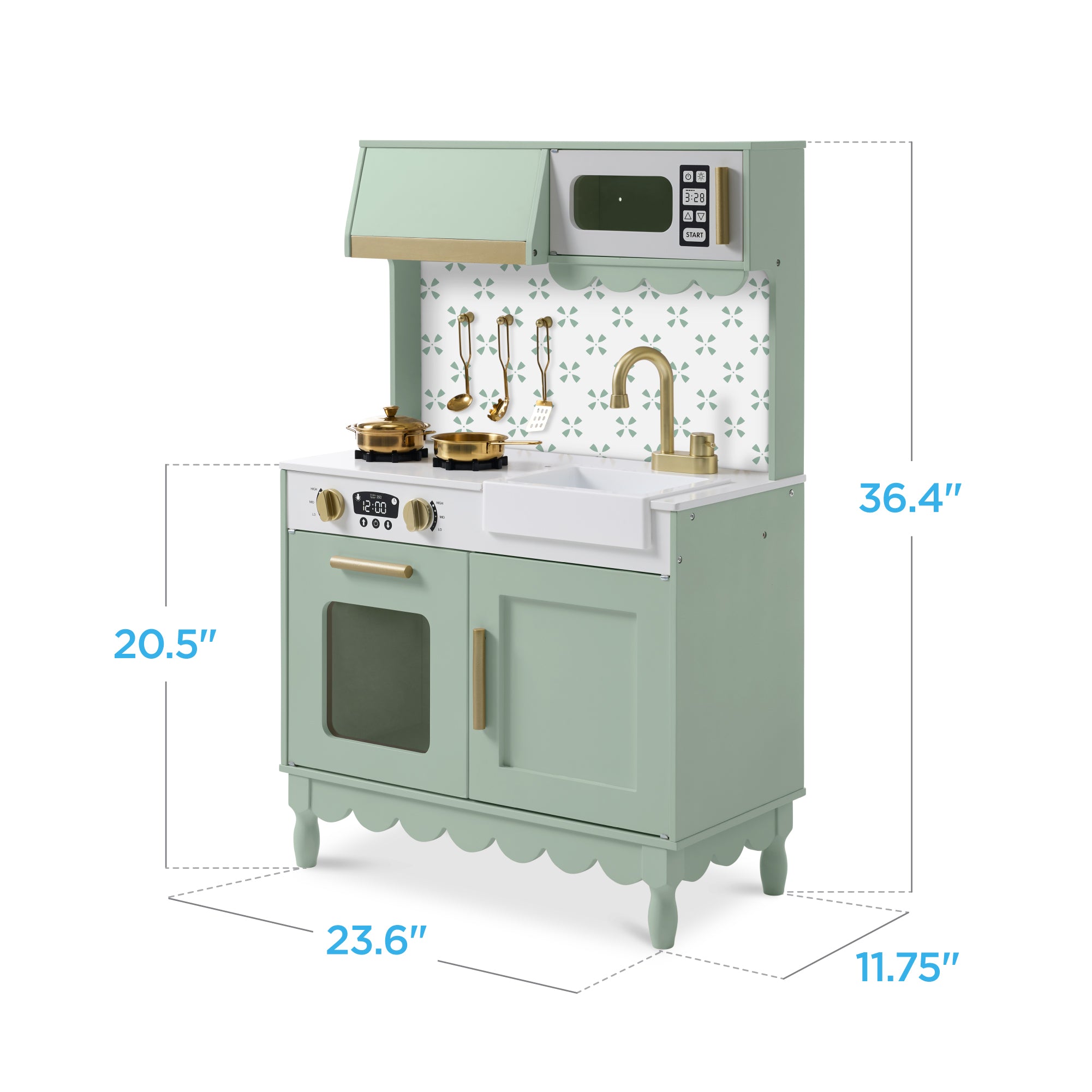 Toddler Kitchen Playset - Pretend Cooking Set