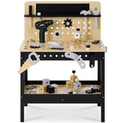 Wooden Kids Workbench w/ Battery-Powered Drill, Tool Set & Storage, Ages 3-5