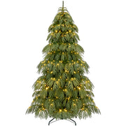 Pre-Lit Artificial Norfolk Pine Christmas Tree Downswept Noble Holiday Decor