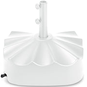 123lb Capacity Fillable Mobile Umbrella Base w/ 4 wheels - Wavy Design
