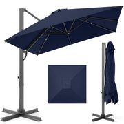 10x10 Cantilever Patio Umbrella, 5 Year No Fade Canopy