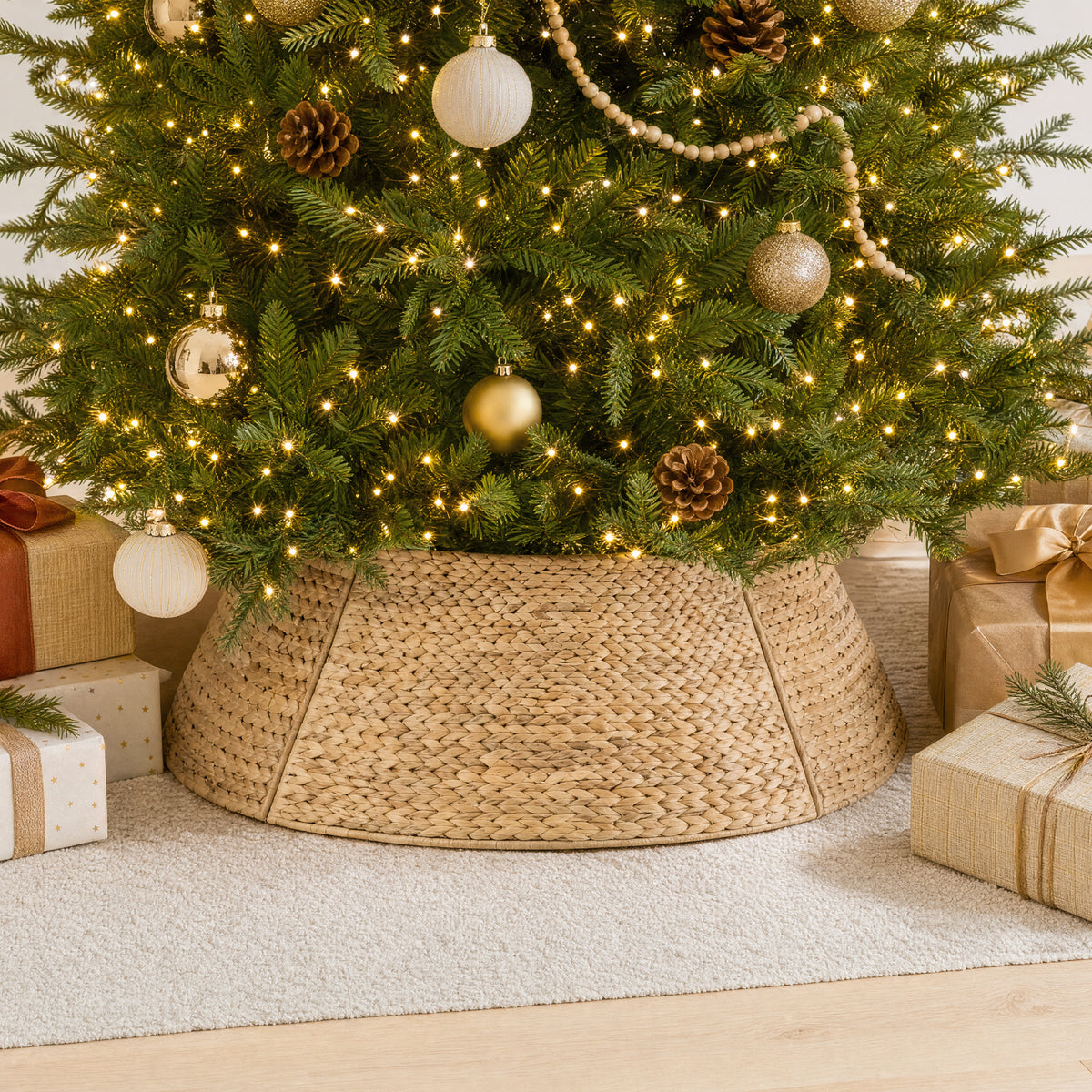 Pre-Lit Artificial Aspen Slim Christmas Tree, TwinkleMAX Ultra Bright LEDs