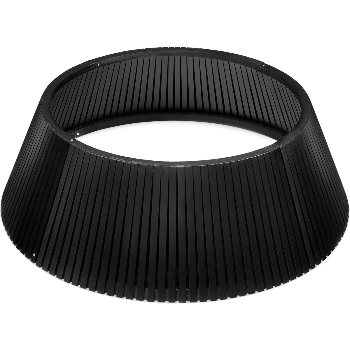 36.5" Christmas Tree Collar, Solid Wood Slatted Tree Skirt Holiday Accessory