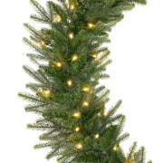 Artificial Pre-Lit Christmas Garland Aspen w/ White Lights