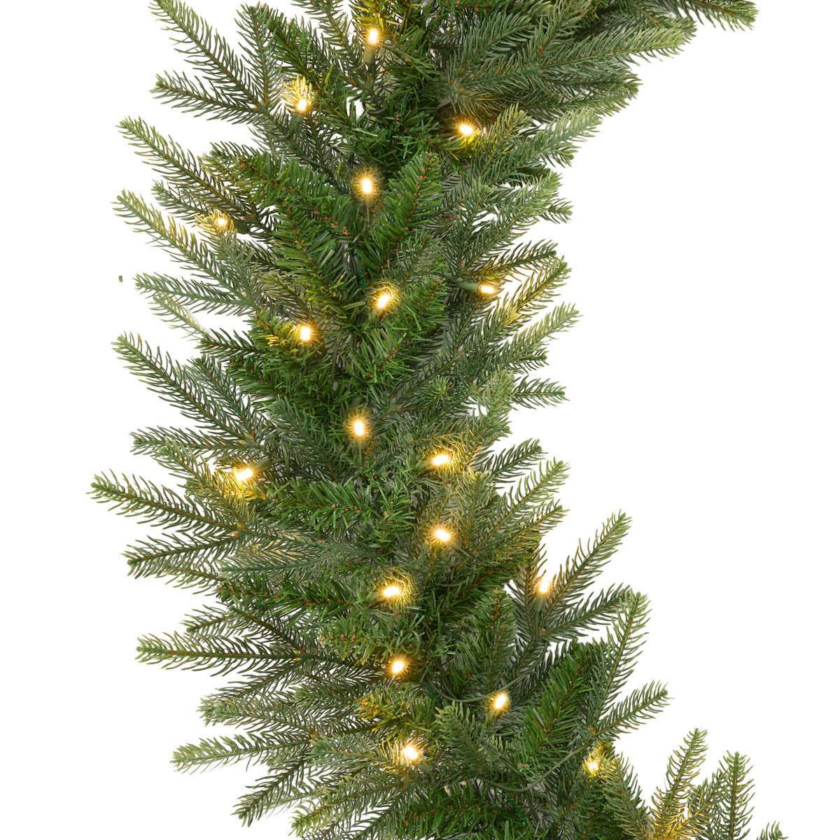 Artificial Pre-Lit Christmas Garland Aspen w/ White Lights