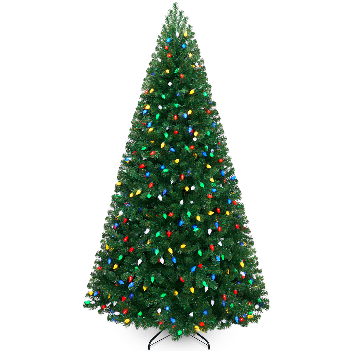 Artificial Christmas Tree with C7 Viral Twinkling Lights, PreLit Spruce
