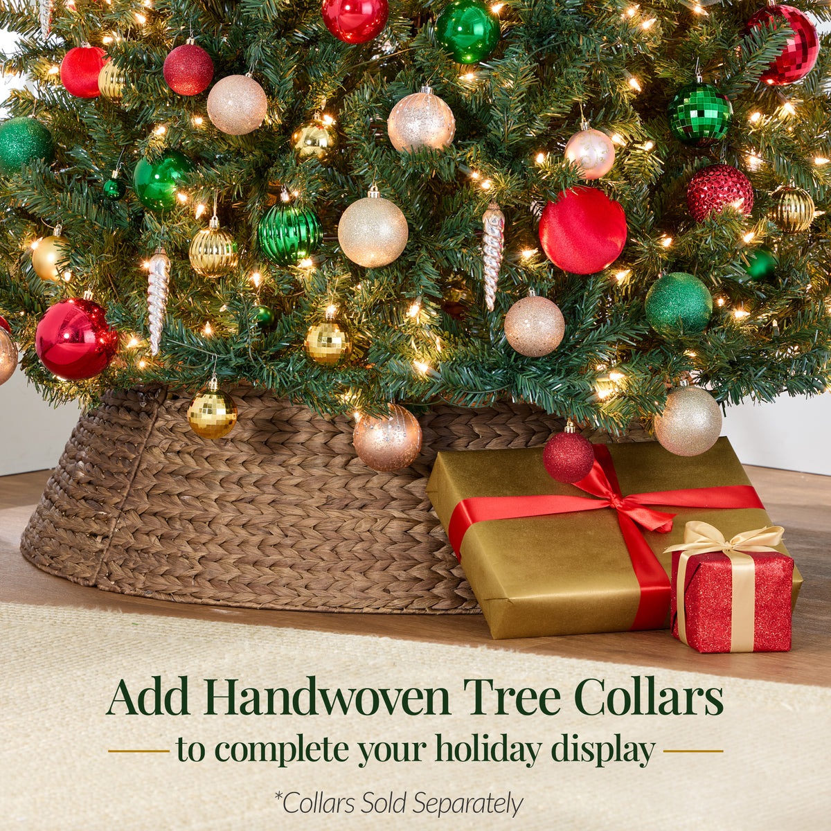 Artificial Christmas Tree, Premium Unlit Realistic Spruce Holiday Decor