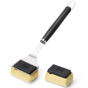 Bristle-Free Grill Brush & Scraper with Replacement Head