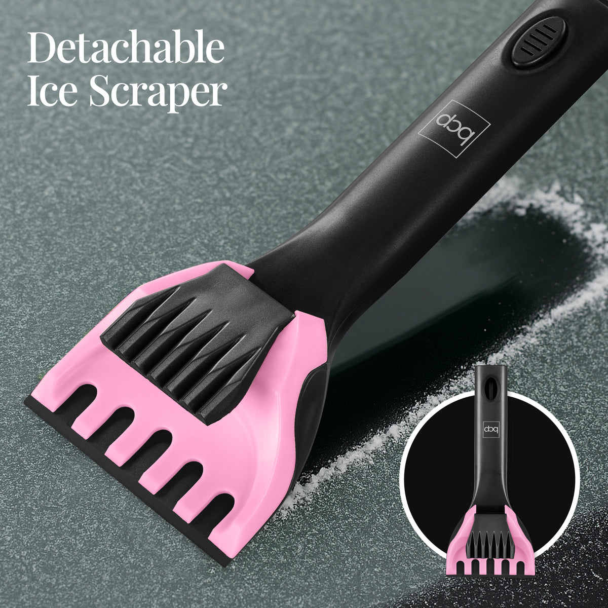 39" Extendable Snow Brush with Squeegee and Ice Scraper