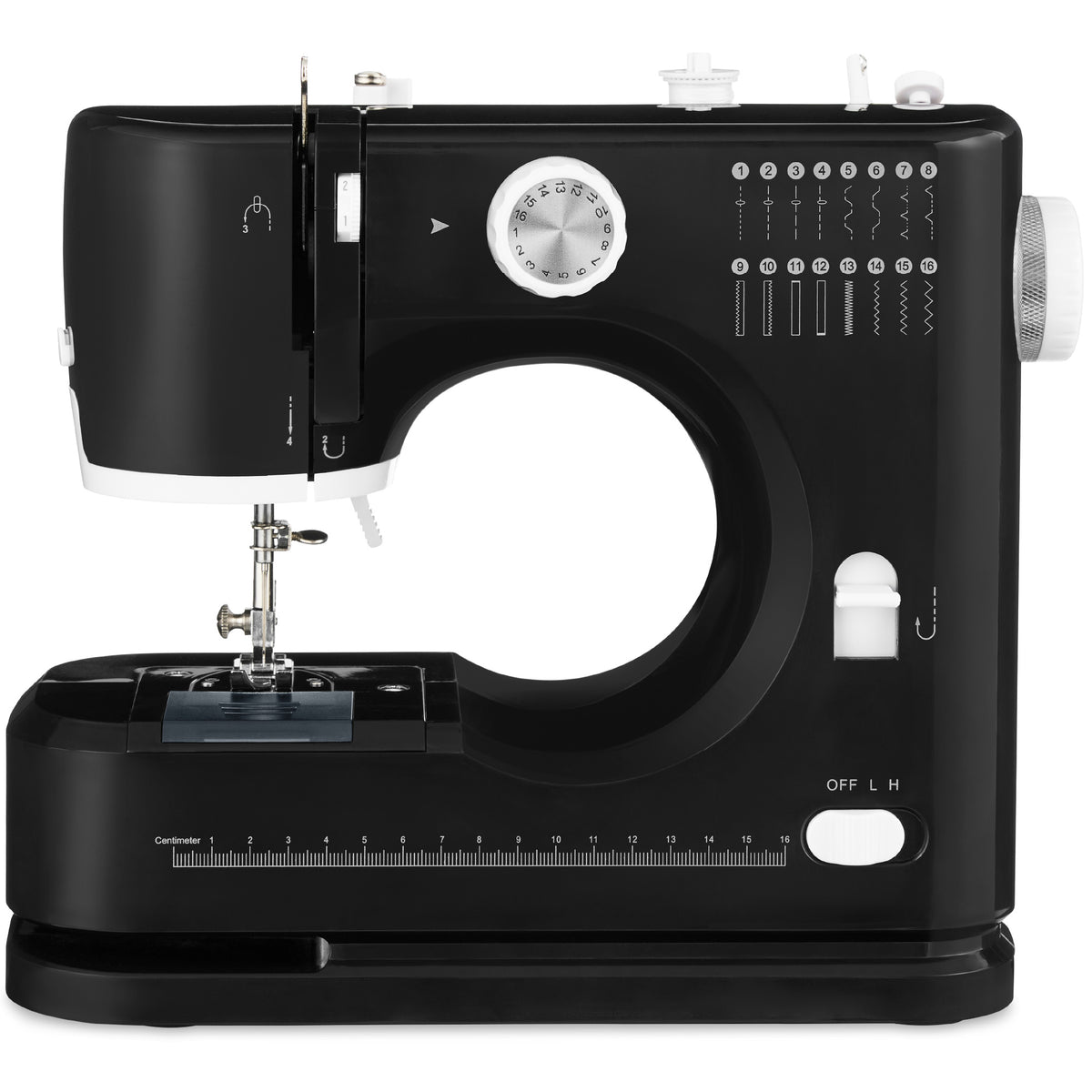 55-Piece Sewing Machine Kit, w/ 16 Stitch Patterns, Double Stitching