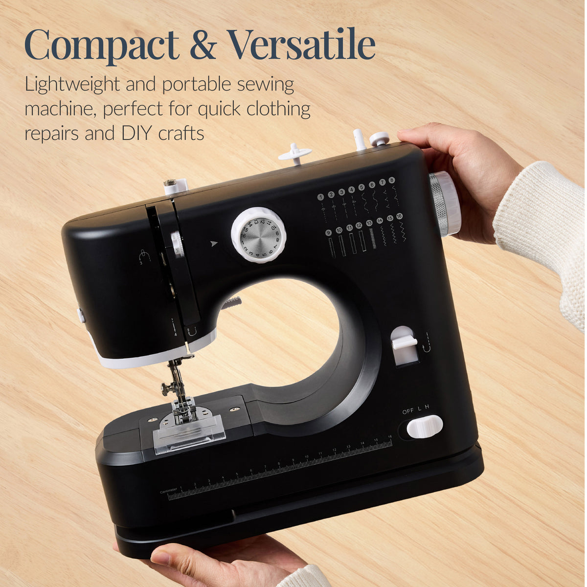 55-Piece Sewing Machine Kit, w/ 16 Stitch Patterns, Double Stitching