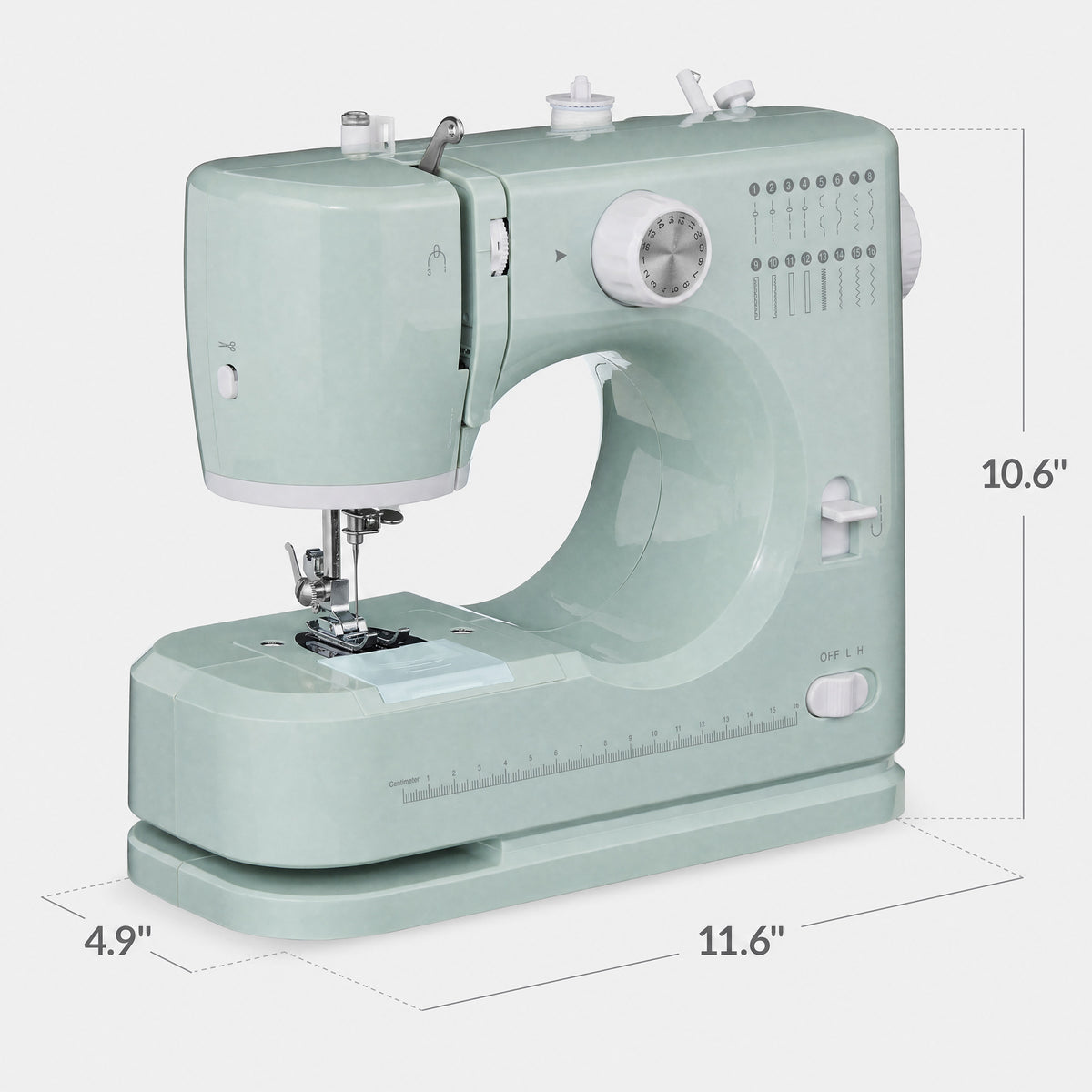 55-Piece Sewing Machine Kit, w/ 16 Stitch Patterns, Double Stitching