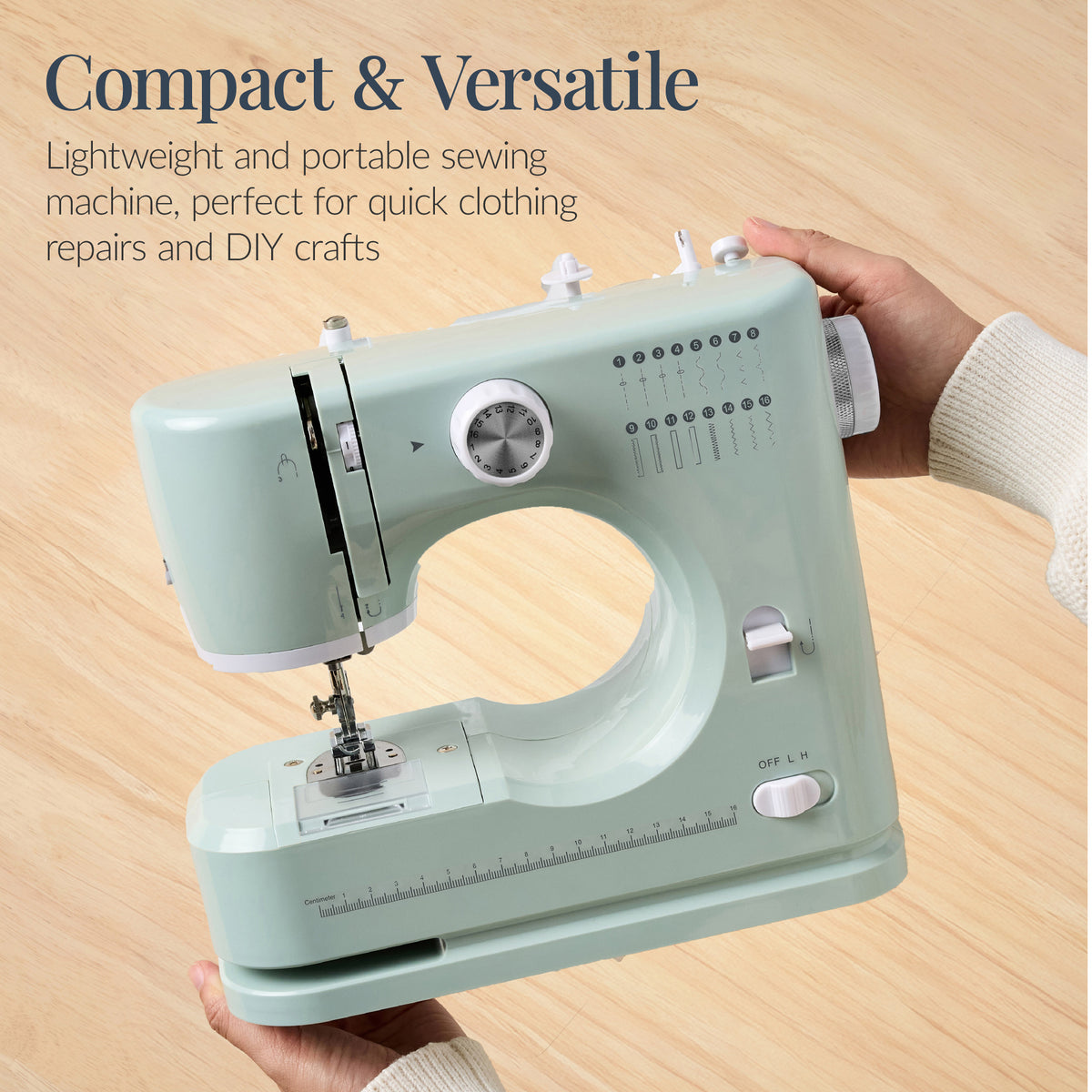55-Piece Sewing Machine Kit, w/ 16 Stitch Patterns, Double Stitching