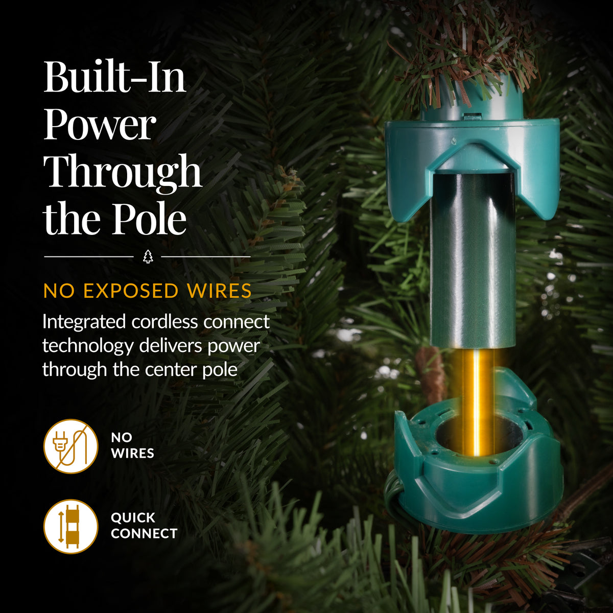 Pre-Lit Noble Fir Christmas Tree w/ TwinkleMAX Twinkling Lights