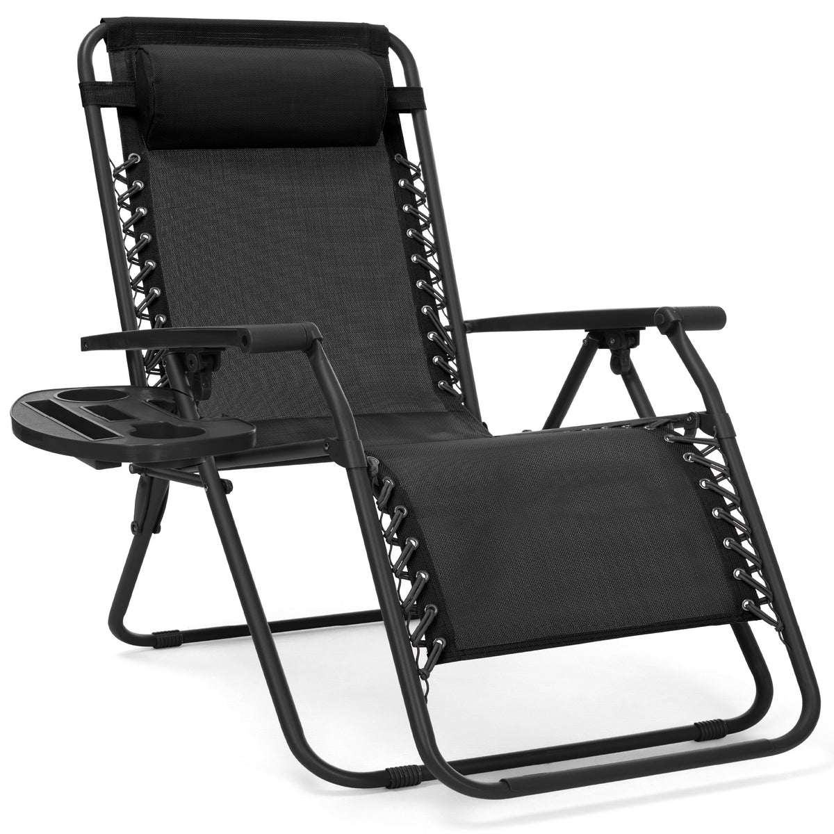 30" Wide Folding Zero Gravity Patio Lounge Chair