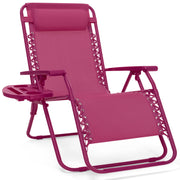 30" Wide Folding Zero Gravity Patio Lounge Chair