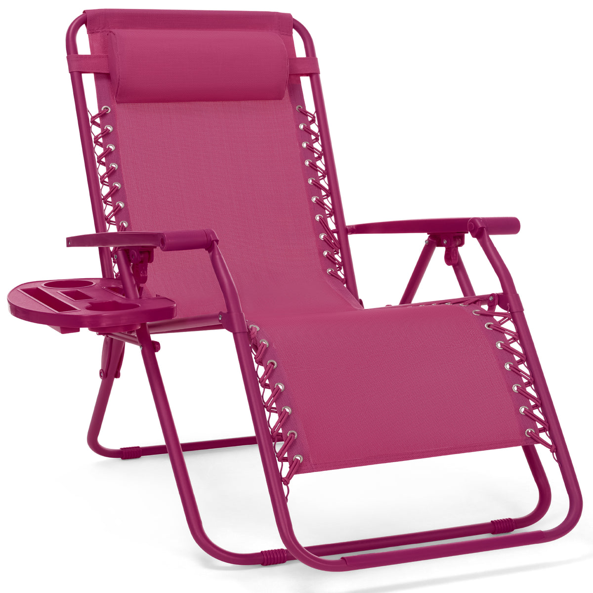 30" Wide Folding Zero Gravity Patio Lounge Chair