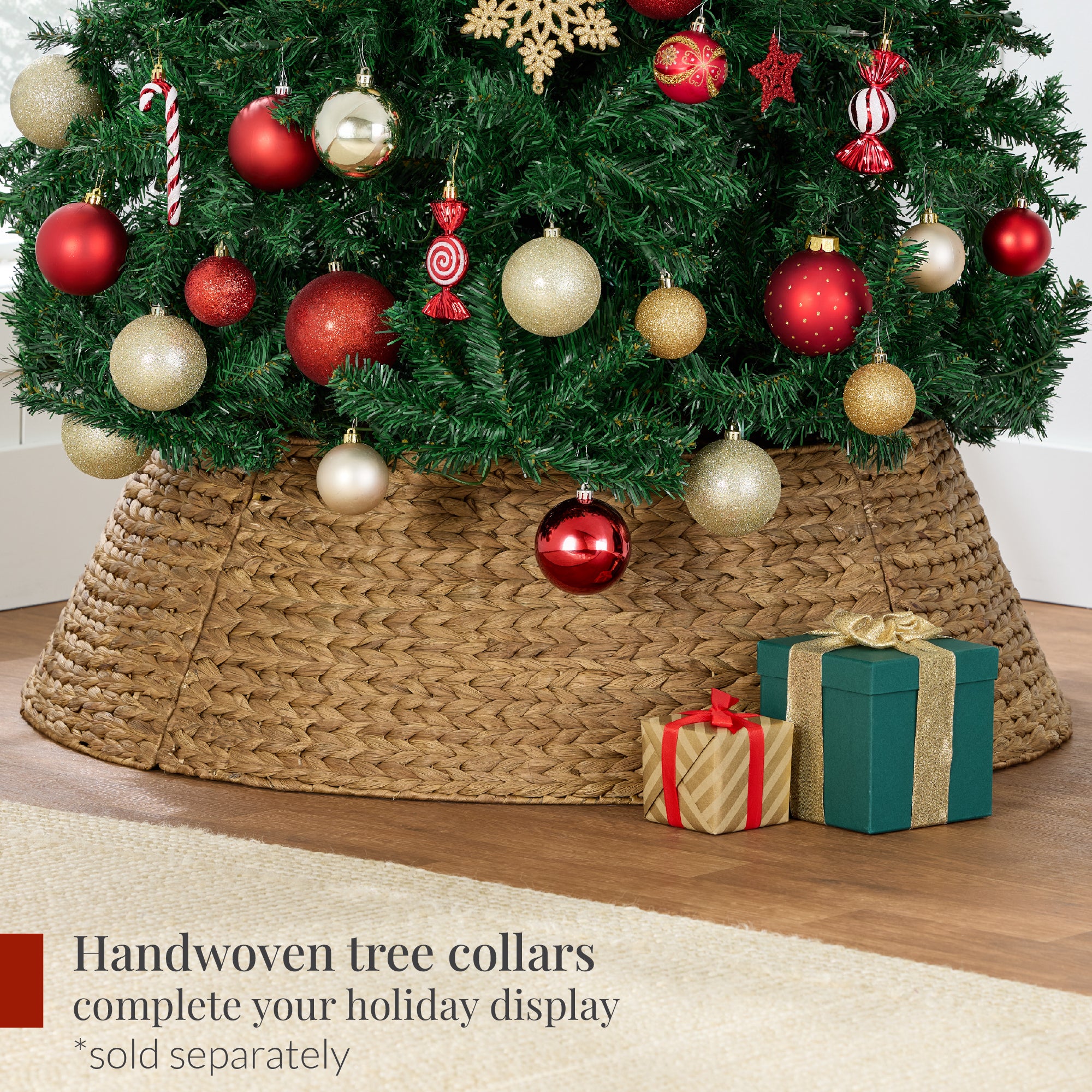 Premium Artificial Pine Christmas Tree, Foldable Metal Base | Best