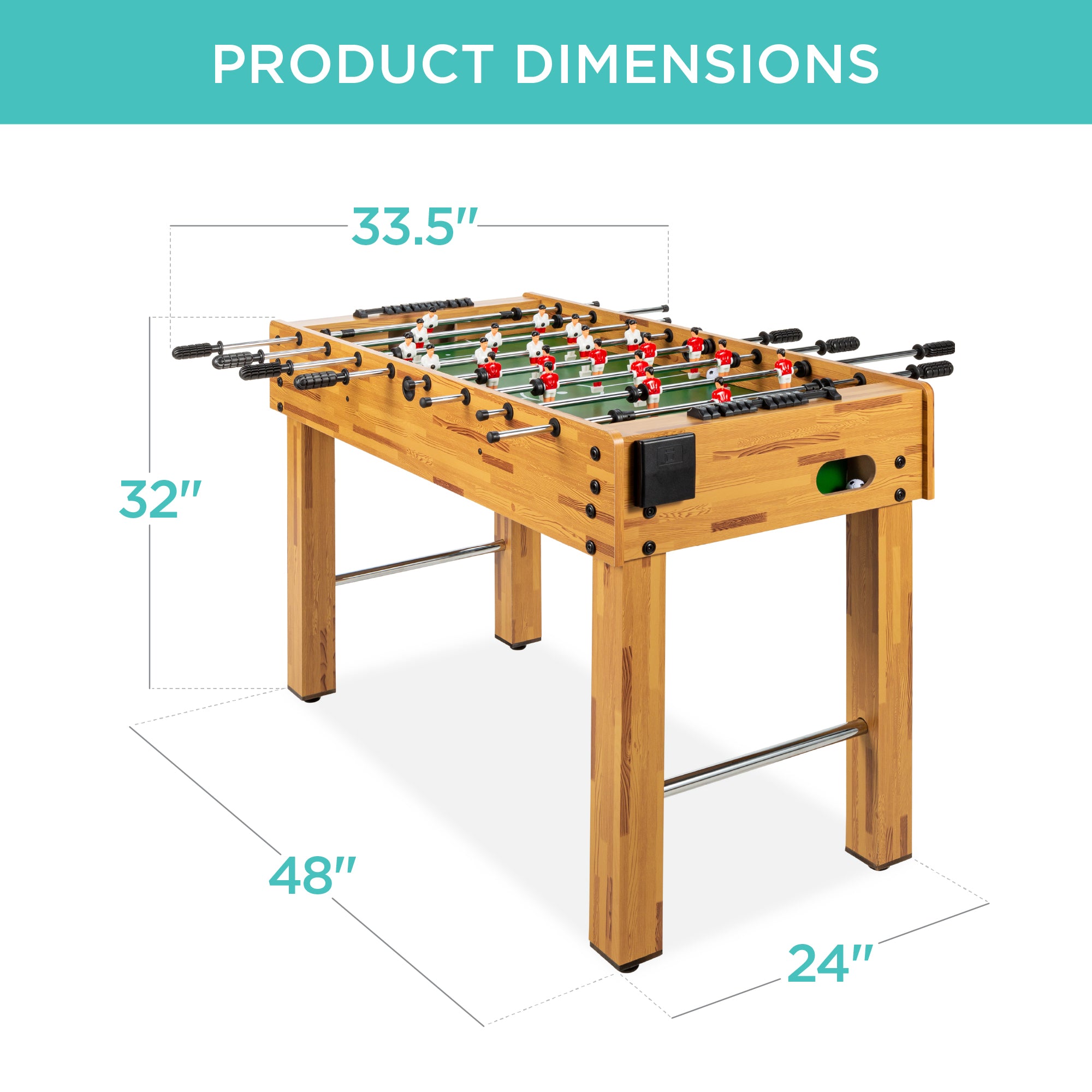 Pressure Relief Table Soccer Game with 2/4/7 Footballs Table