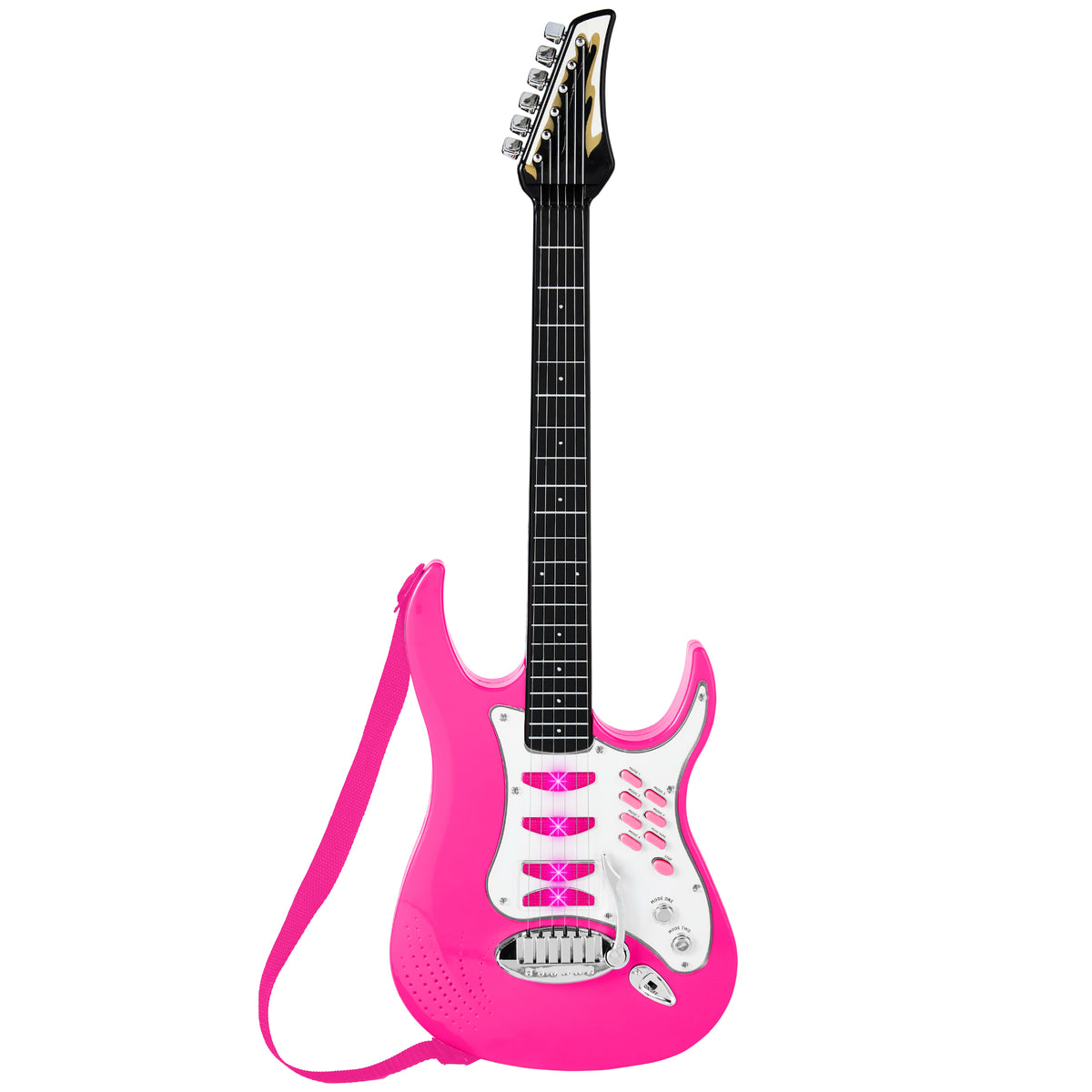 Jeu guitare électrique rock star enfant 22 et microphone réglable jouet musical Jeu guitare électrique rock star enfant 22 et microphone réglable jouet musical