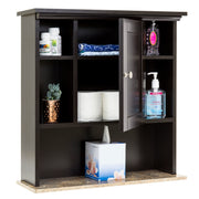 Bathroom Wall Storage Cabinet w/ Faux Granite