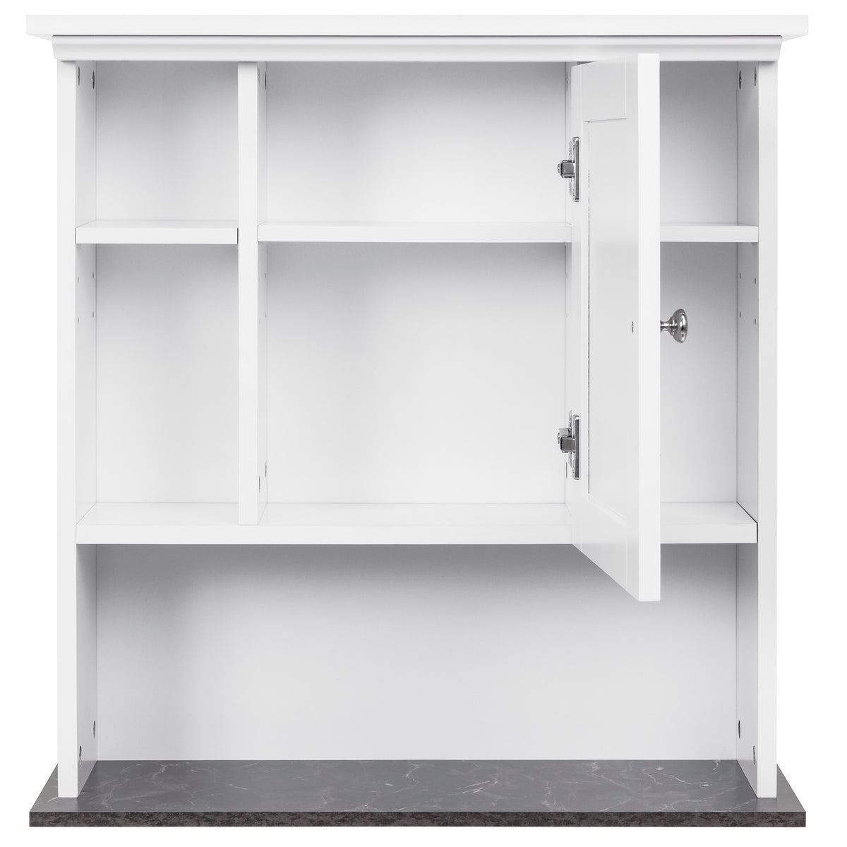 Bathroom Wall Storage Cabinet w/ Faux Granite