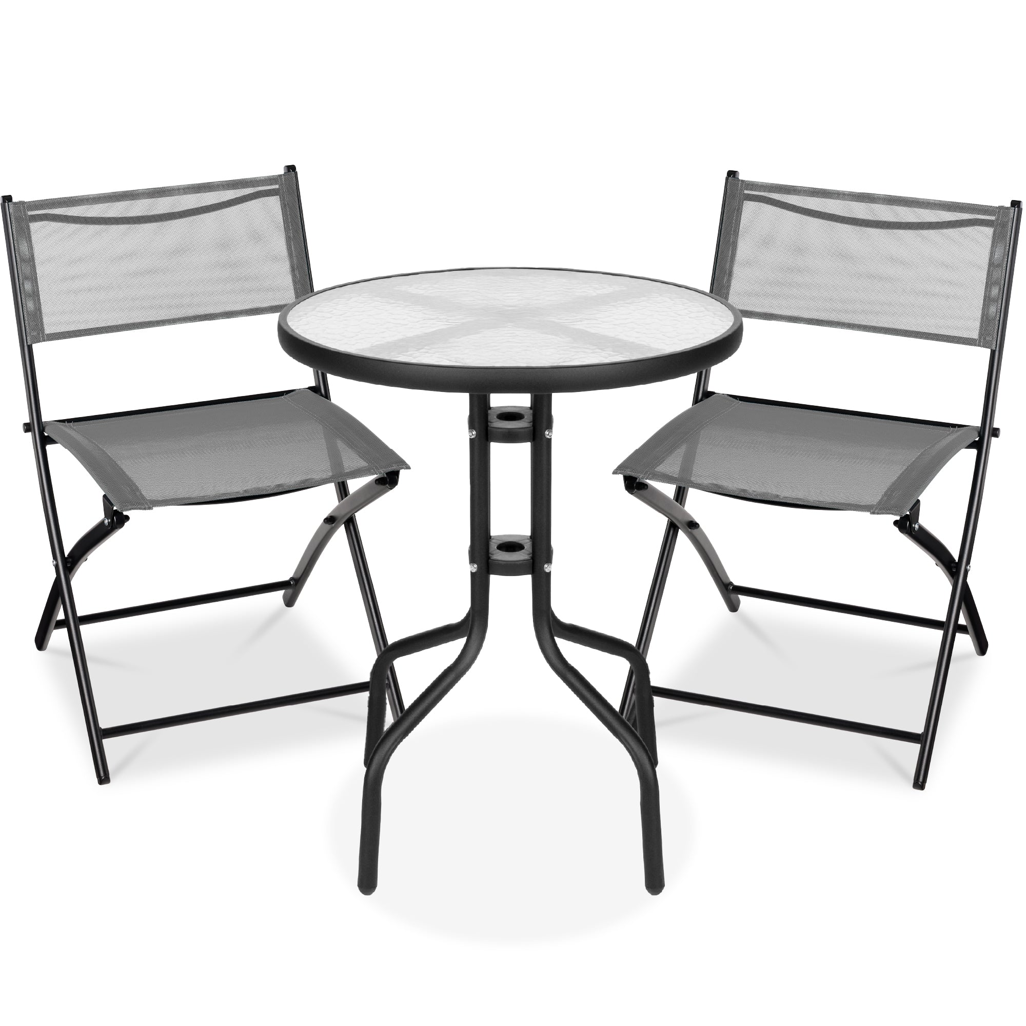 Set Mobilier Bistro Luxe 3 Pièces Rotin Table Verre Trempé 2 Chaises Confortable Terrasse Jardin Salon de Jardin Gris Foncé Bistrot Set Parisien - Terrasse Patio Jardin Aménagement Extérieur Set Mobilier Bistro Luxe 3 Pièces Rotin Table Verre Trempé 2 Chaises Confortable Terrasse Jardin Salon de Jardin Gris Foncé Bistrot Set Parisien - Terrasse Patio Jardin Aménagement Extérieur