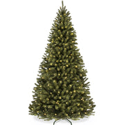 Pre-Lit Artificial Green Spruce Christmas Tree, w/Easy Assembly