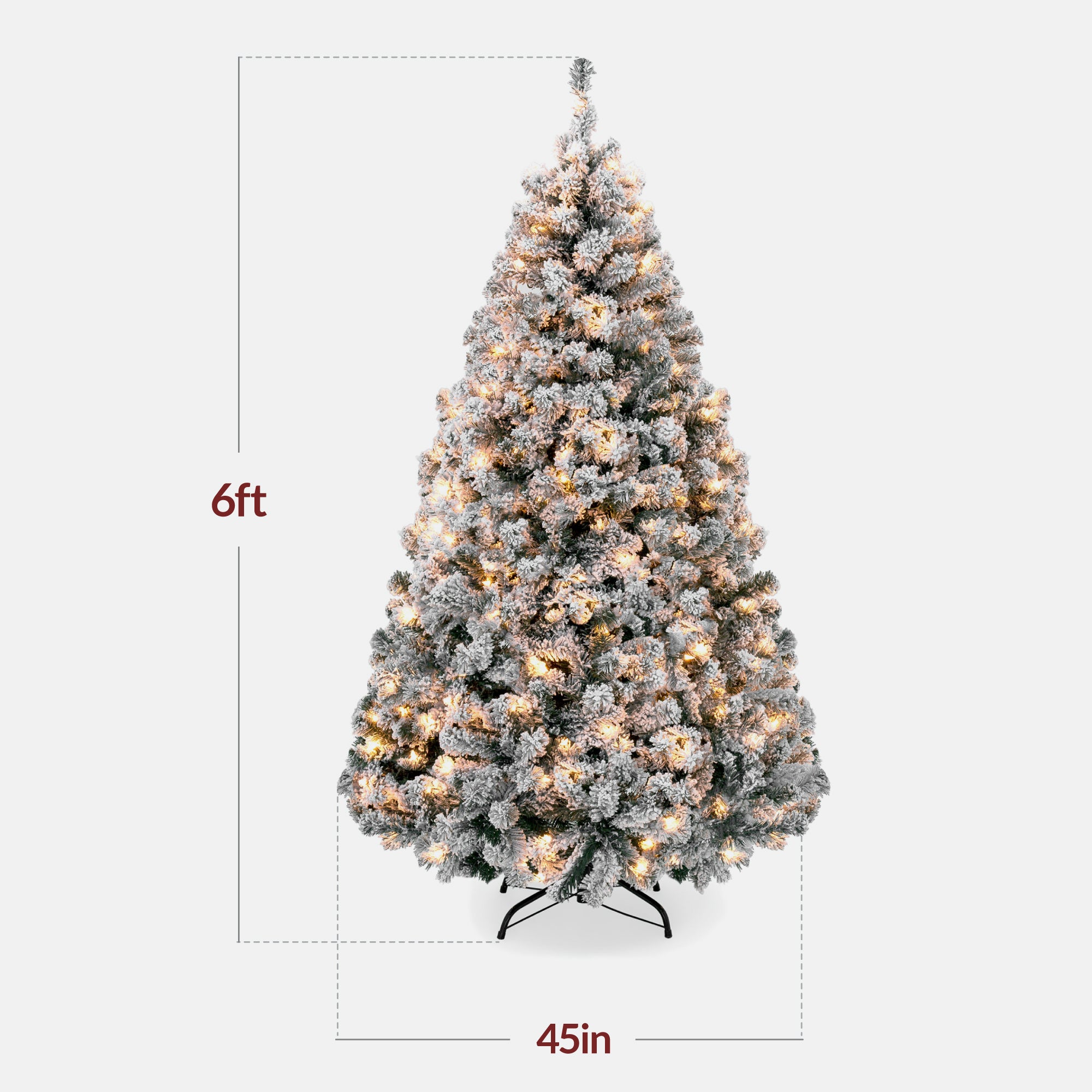 Best Choice Products Artificial Pine Christmas Tree - Thumbnail 5