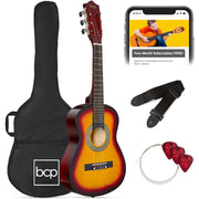 Kids Acoustic Guitar Beginner Starter Kit w/ Carrying Case - 30in