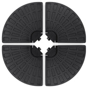 4-Piece Cantilever Offset Patio Umbrella Base Stand w/ Carry Handles