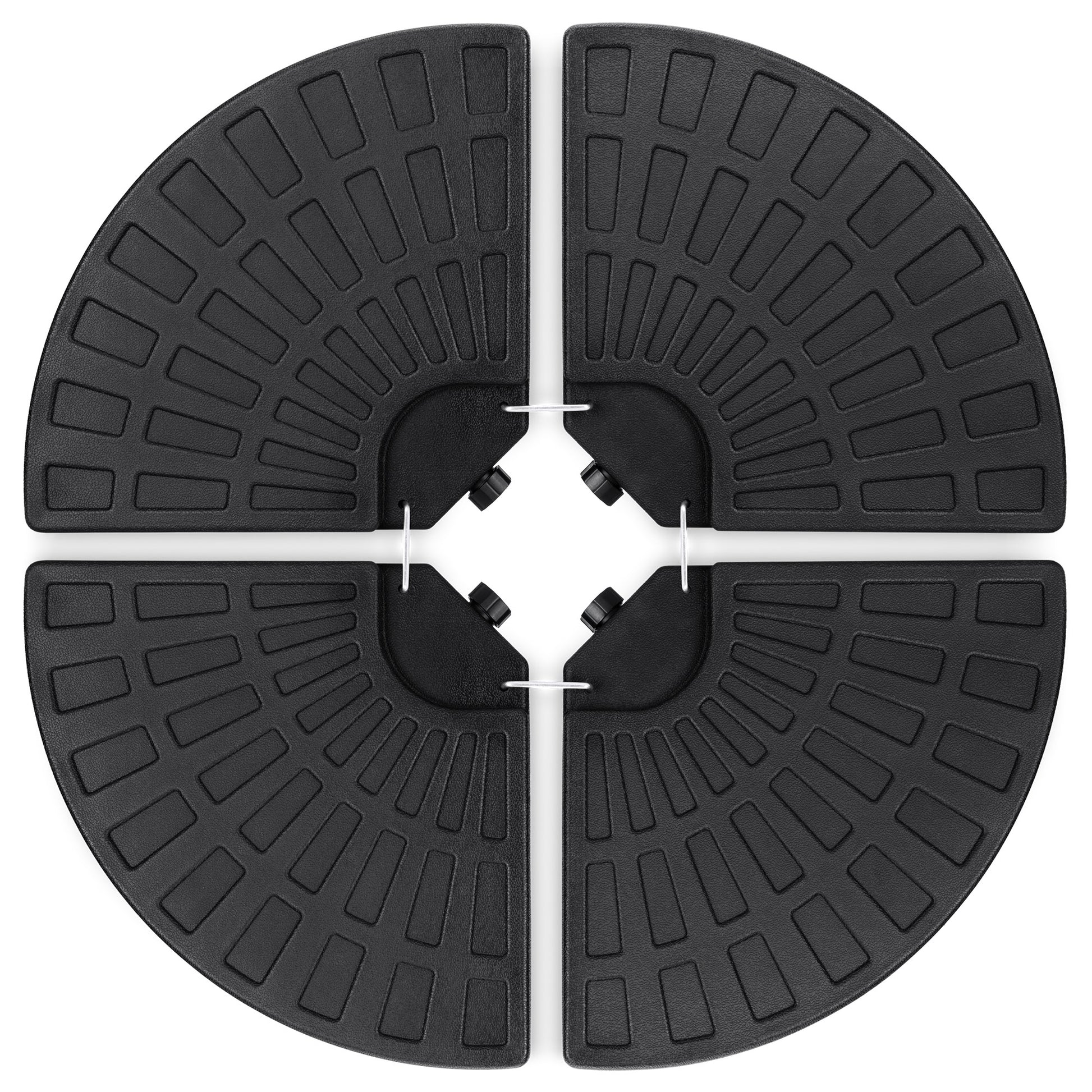 4-Piece Cantilever Offset Patio Umbrella Base Stand w/ Carry Handles