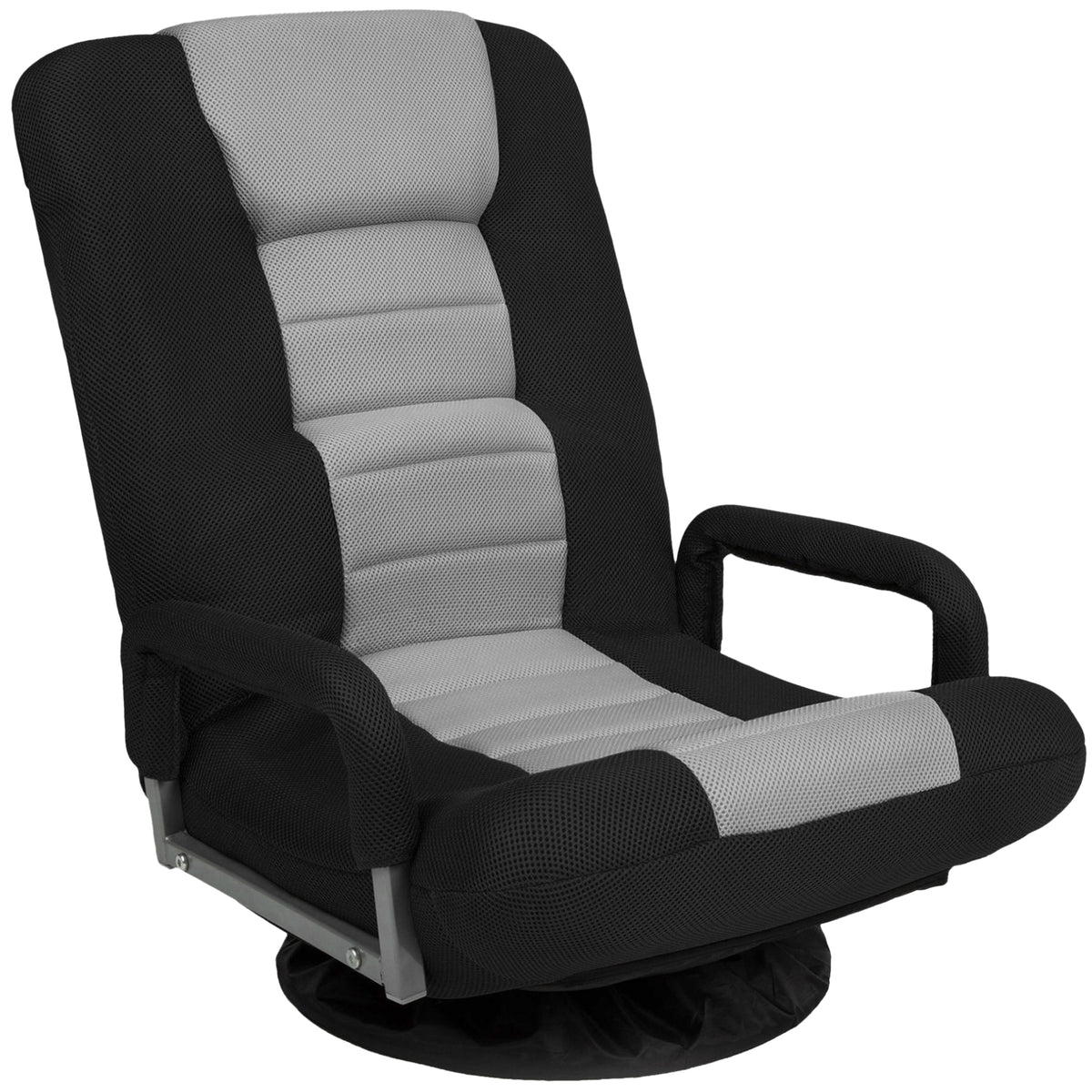 Gaming Floor Chair w/ 360-Degree Swivel, Armrest, Adjustable Backrest