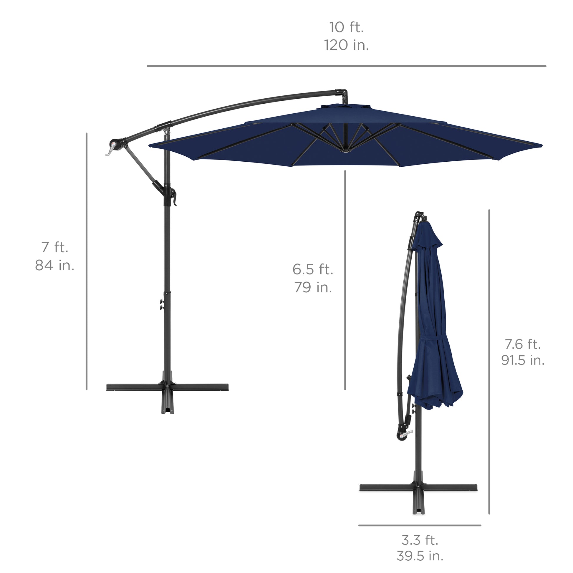 Best Choice Products Offset Hanging Outdoor Market Patio Umbrella with Easy Tilt Adjustment Best Choice Products Offset Hanging Outdoor Market Patio Umbrella with Easy Tilt Adjustment