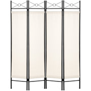4-Panel Folding Privacy Screen Room Divider Decoration Accent, 6ft