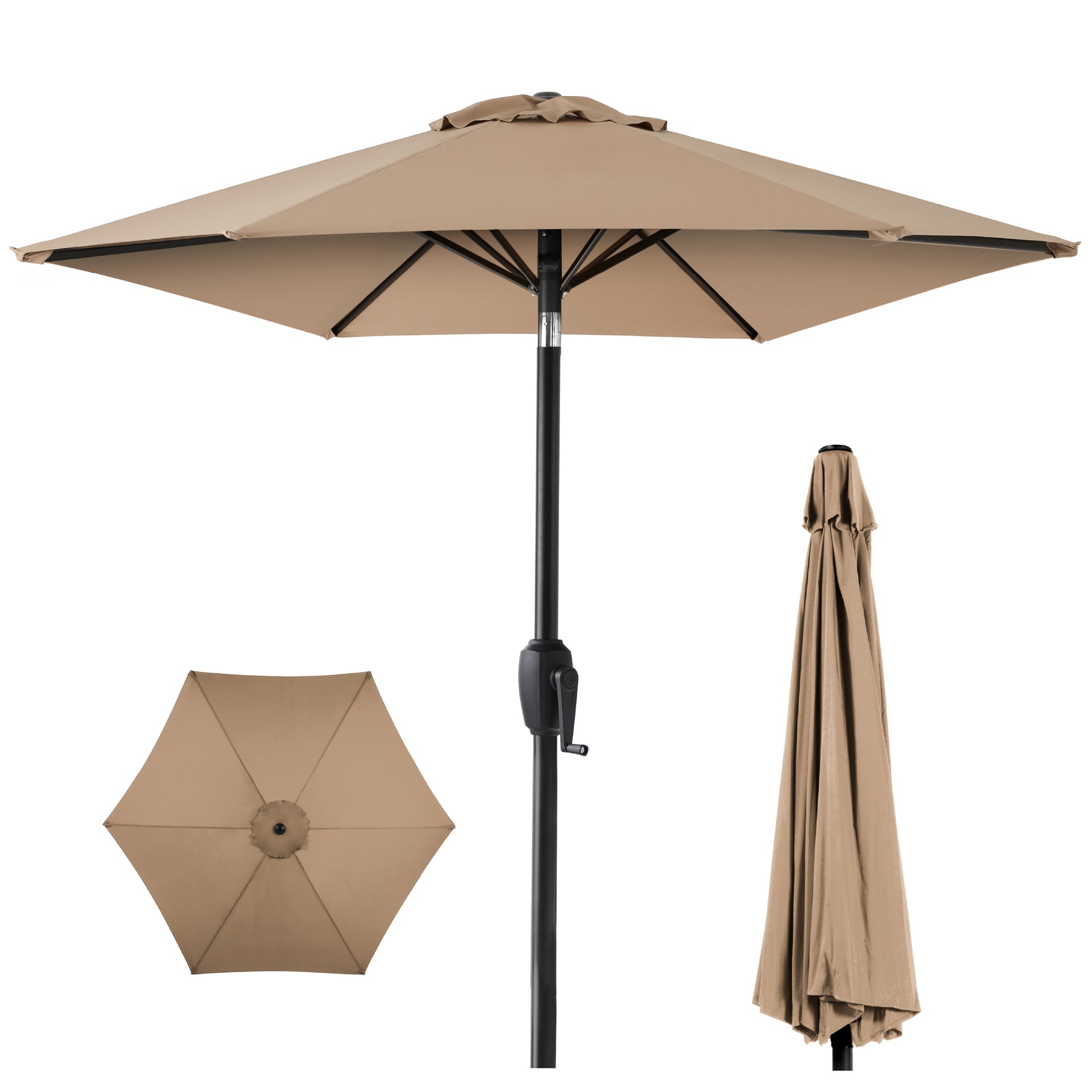 curved arm patio umbrella Grand Outdoor 12 FT Offset Cantilever Sunbrella Umbrella, Patio This cantilever umbrella offers a stylish and practical solution for shading your outdoor space Black and White Stripe Curved