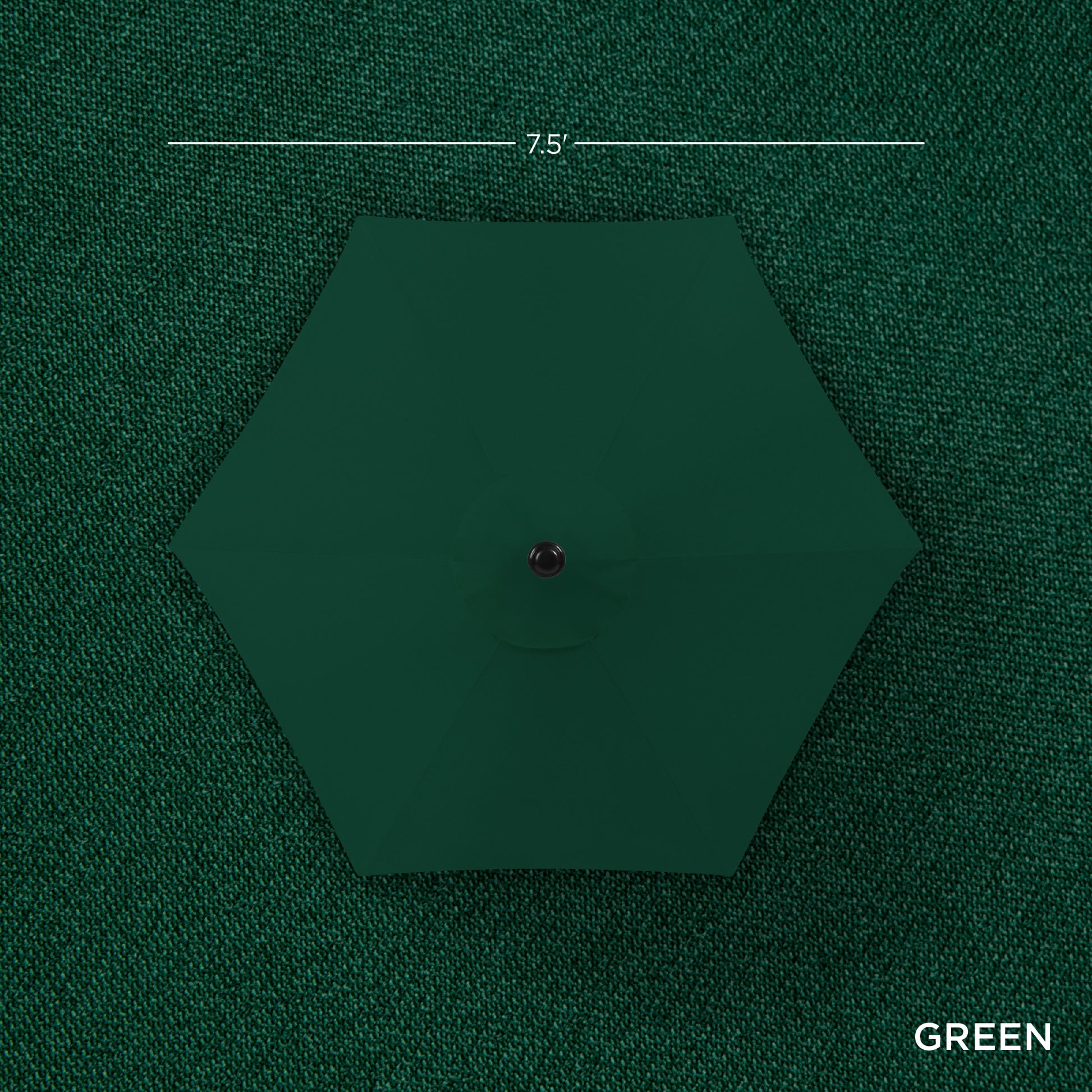 Outdoor Market Patio Umbrella w/ Push Button Tilt, Crank Lift - 7.5ft