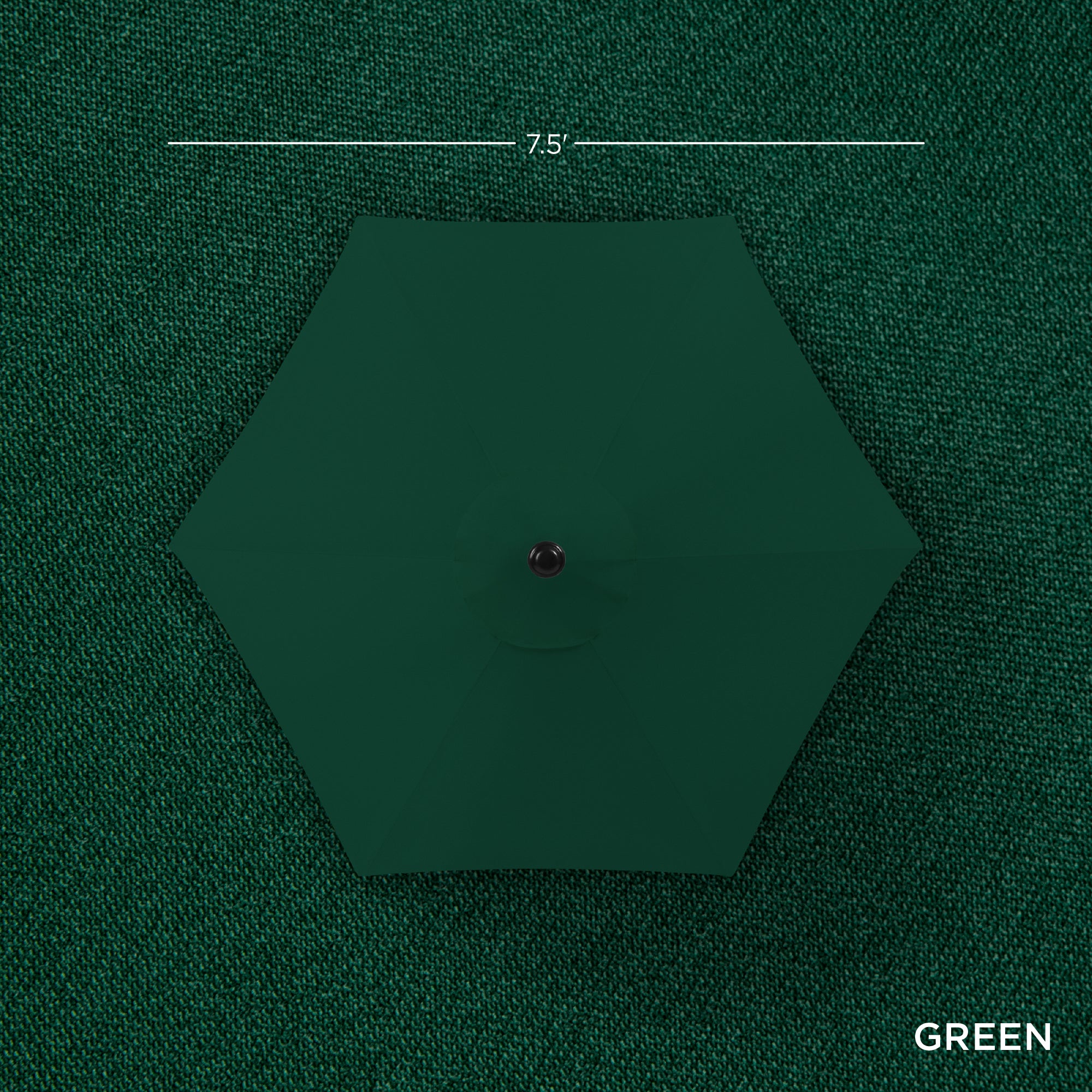 Outdoor Market Patio Umbrella w/ Push Button Tilt, Crank Lift - 7.5ft